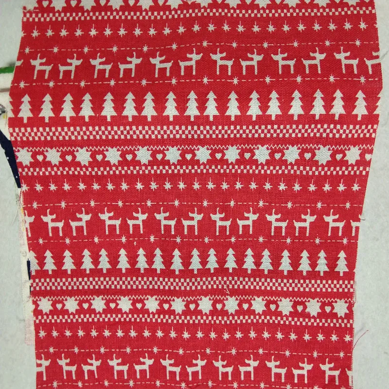 8 шт., 22x24 см, Рождественская Снежинка, олень, дерево, дом, хлопковая льняная ткань, плотная льняная ткань, маленький размер, пэчворк, для DIY, Se