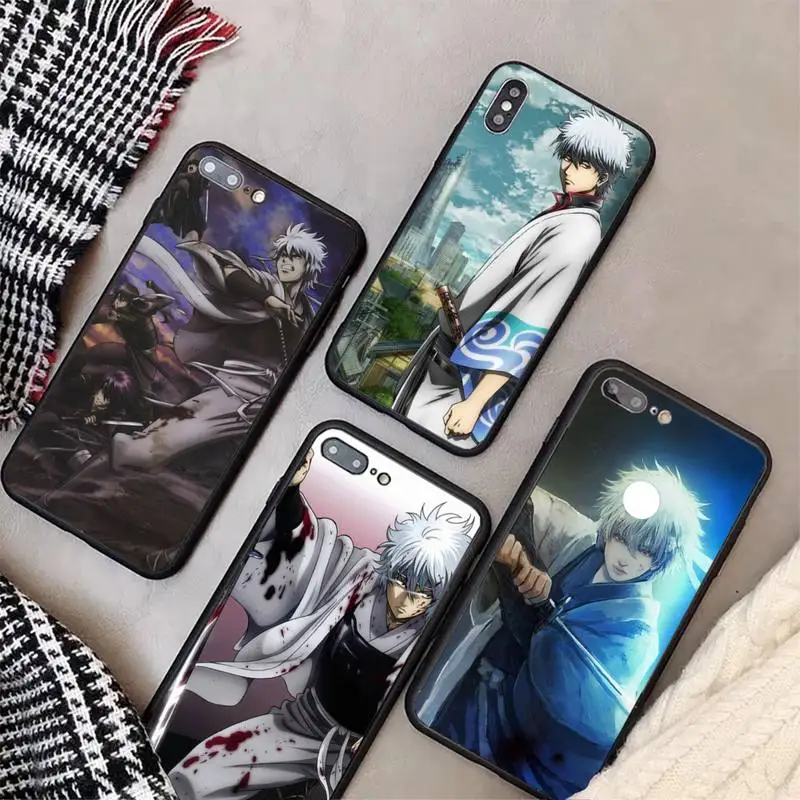 

Hot Anime GINTAMA Phone Case for Samsung 2018 LITE A750 A8 PLUS A40 A50 A50S A30S A70 A10S A20S A51 A52 A72 cover