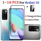 Стекло для Xiaomi Redmi 10 стекло на редми 10 т Закаленное стекло для Redmi10 Glass xiaomi redmi note 10 pro Передняя задняя пленка redmi 10t Защитная пленка redmo note 10S Защитная пленка для экрана сяоми редми 10