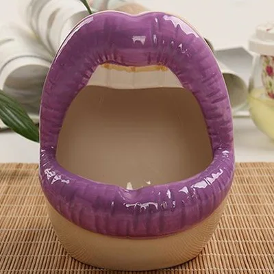 

Creative Ceramic Ashtray Big Lip Ashtray Ash Tray Mold Coffee Table Wholesale Items Cool Ashtray Stussy Asbak Met Deksel