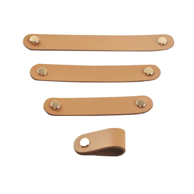 

Cameral Leather drawer handles knobs kitchen furniture leather cabinet handles wardrobe handles