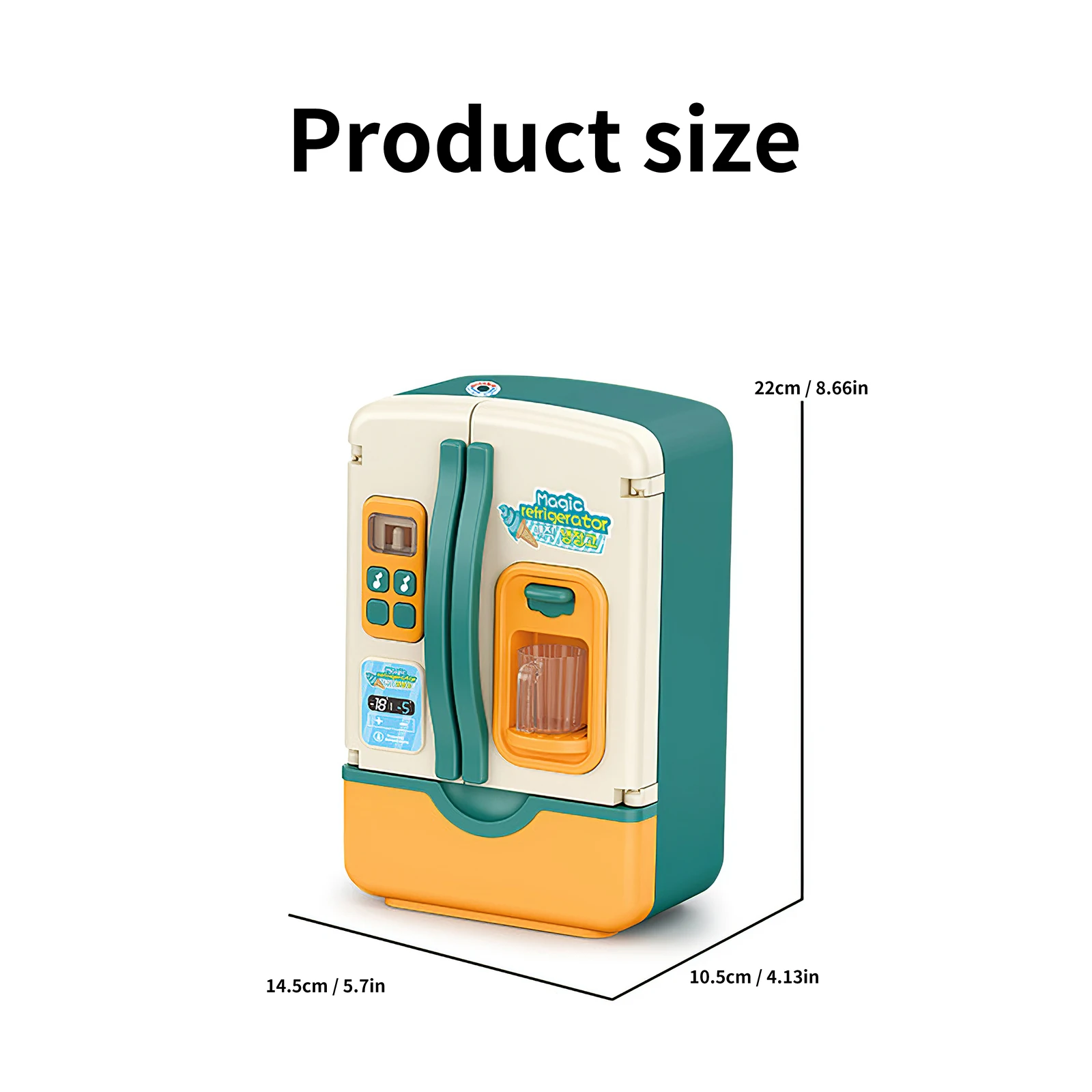 

Cartoon Simulation Kitchen Toy Plastic Electric Refrigerator Toy Household Refrigerator Toy Set Food And Drink Models Kids Gift