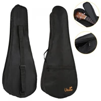 21 inch black portable ukulele gig bag 600d oxford fabric soft case waterproof backpack bag with shoulder belt