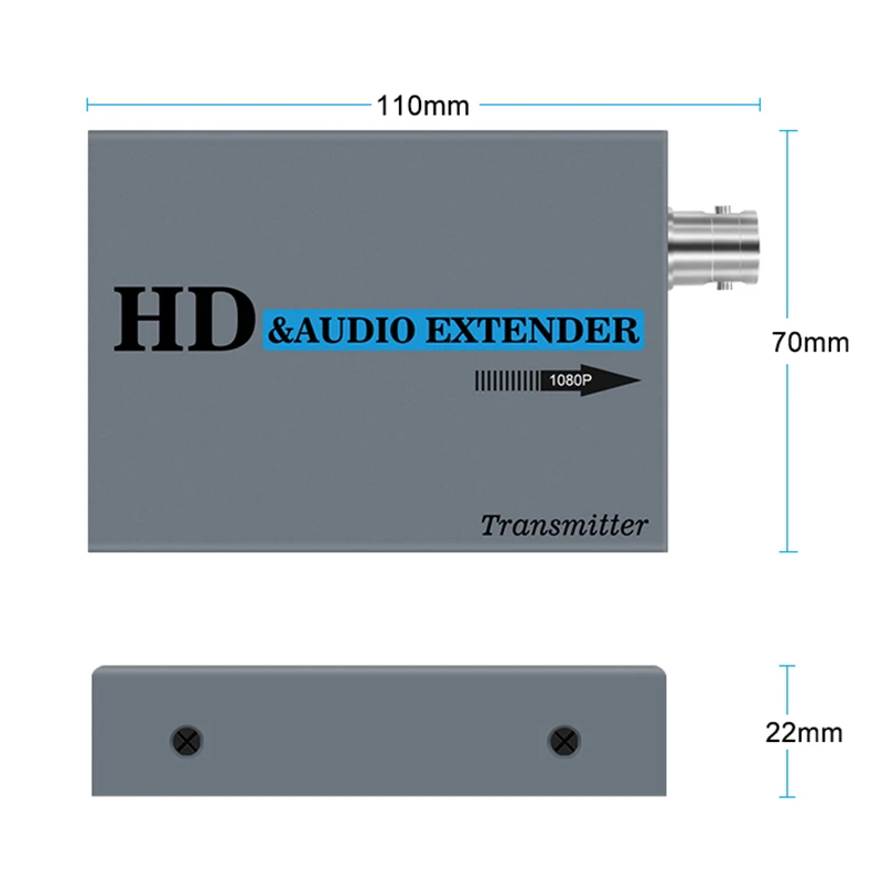 

500M HDMI Transmitter Receiver Transceiver HDMI Extender HDMI Coaxial Extender with Loop Output for Monitor DVD(EU Plug)