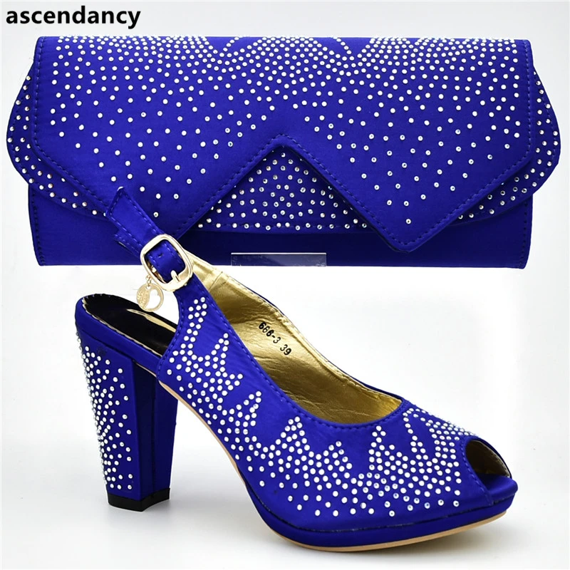 Новинка Женский итальянский комплект из обуви и сумки в африканском стиле