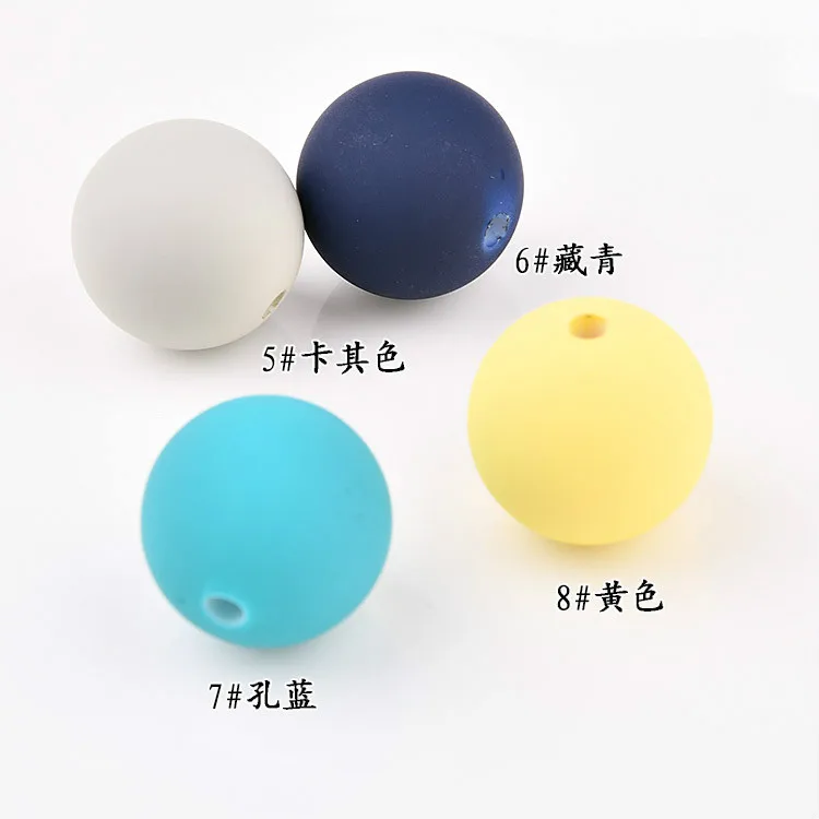 Корейский цвет матовый каучук круглый шарик кольцо для волос аксессуары DIY