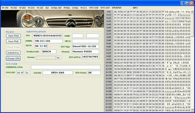 

Fit for Mercedes Benz ECU Editor CLEAR Virginize MB Ecu