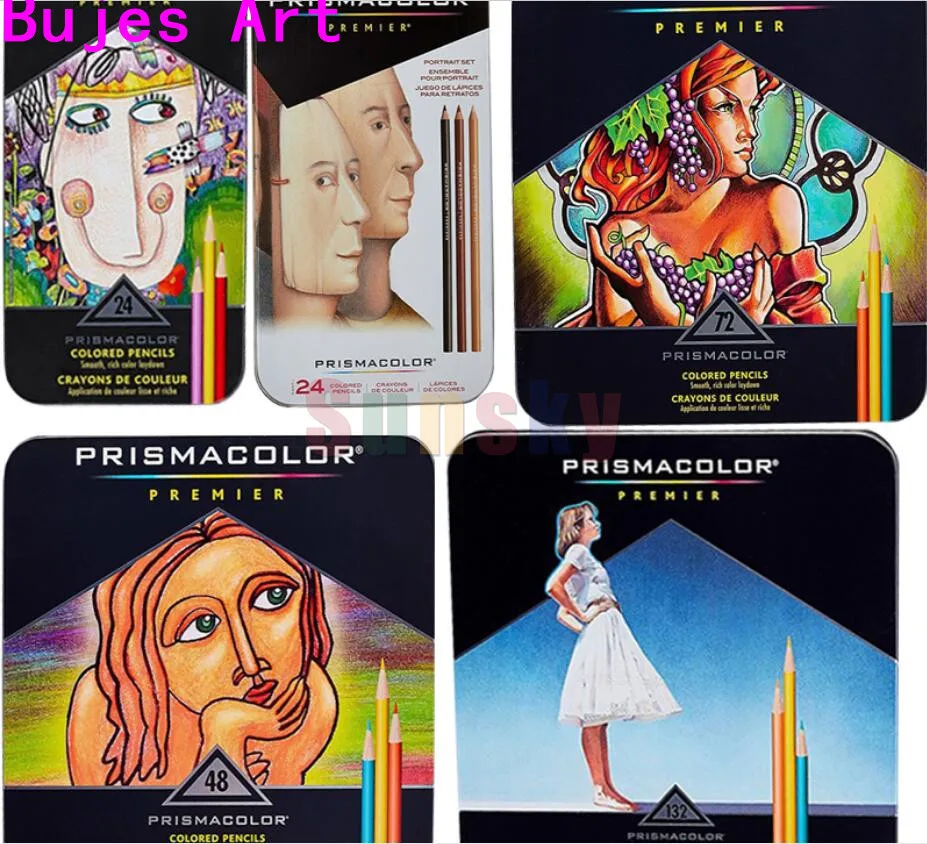 24/36/48/60/72/120/132/150 Prismacolor Premier lapis de cor масляный цветной карандаш sanford prismacolor