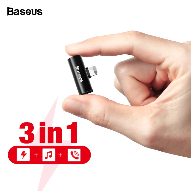 Baseus Aux адаптер для iPhone 11 Pro Max Xs Max Xr X 8 7 разъем наушников OTG кабель для Lightning сплиттер конвертер