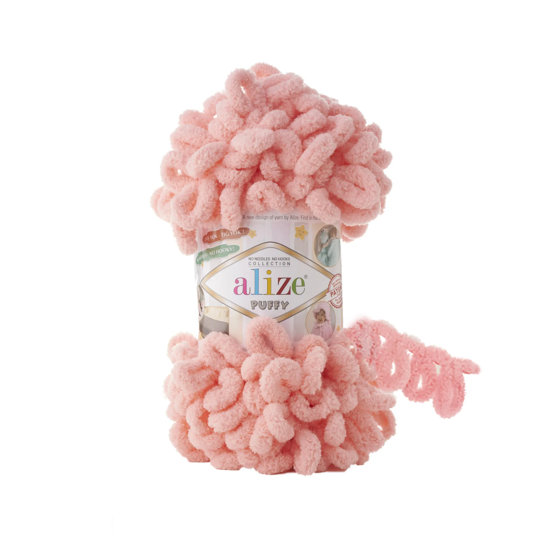 Пряжа для вязания Alize (Ализе) Puffy (Пуффи) пряжа с петельками 100 грамм 9 метров | Дом и