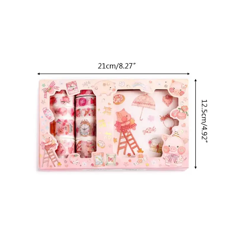 

Cute Cartoon Animal Washi Tape Japanese Paper Stickers Set Adhesive Scrapbooking Y98A