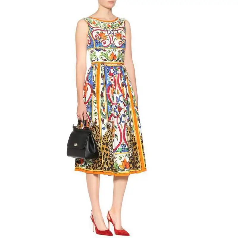 

summer dress for women Swing Floral Vintage Elegant Party Dresses Plus Size Dress