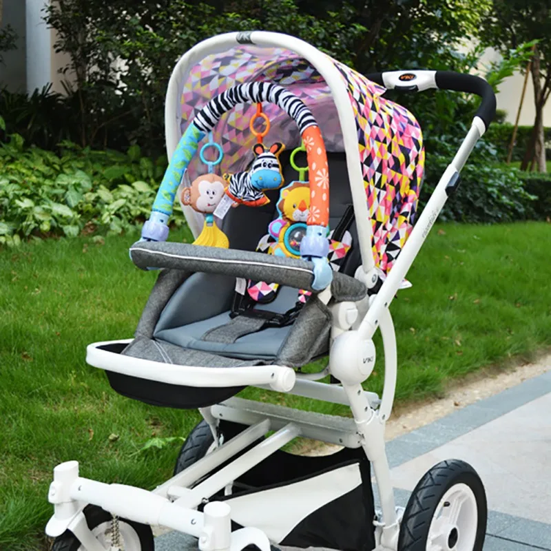 

Baby Hanging Toys Animals Zebra Rattles Stroller Bed Crib Tots Cots Rattles Seat Plush Stroller Mobile Gifts