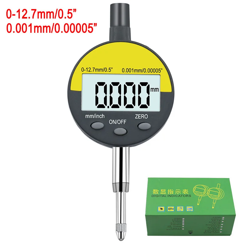 Dial indicator box 0,001 мм Электронный микрометр 0,0000" цифровой микрометр метрический дюймовый диапазон 0-12,7 мм 0,5" циферблатный индикатор с розничной коробкой - Цвет: Dial indicator box