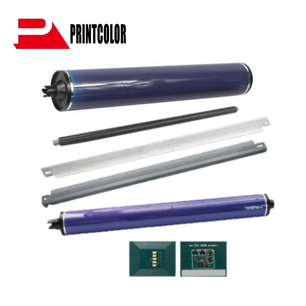 

1Set OPC Drum for Xerox dc 240 PCR Primary Charge Roller 013R00663 013R00664 drum chip Cleaning Blade 250 242 252 260 550 560