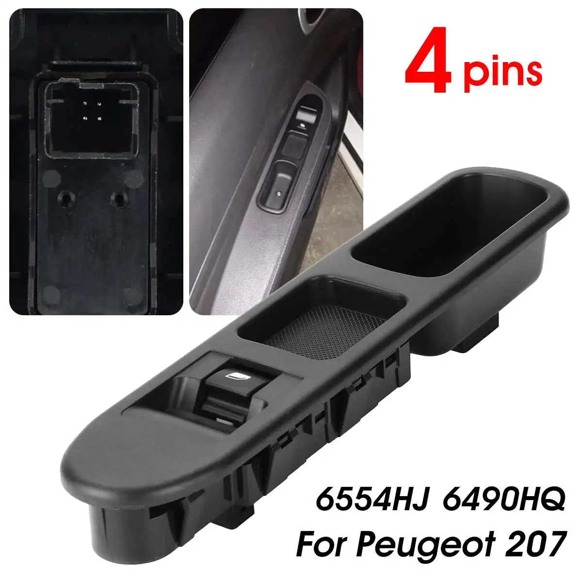 3 Автомобильный главный переключатель управления окном 6554QC 6554.QC 6490.HQ 6554.HJ для peugeot 207 для Citroen C3 Picasso - Цвет: 3