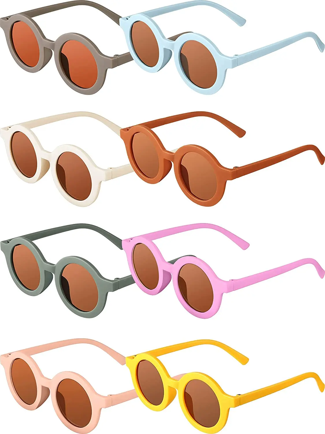 

Kids Sunglasses Round Retro Sunglasses Toddler Baby Sunglasses, Age 3-10