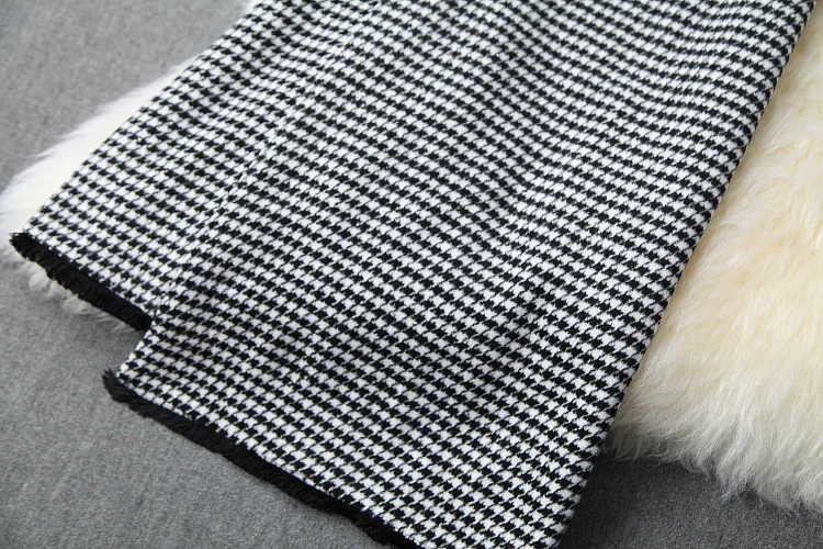 Женский осенне-зимний черно-белый жилет с геометрическим рисунком короткий топ+ трикотажные пуловеры+ Асимметричная юбка элегантный офисный комплект из 3 предметов
