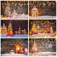 laeacco merry christmas festivals tree snow polka dots star gift party baby toys portrait photo backgrounds photography backdrop