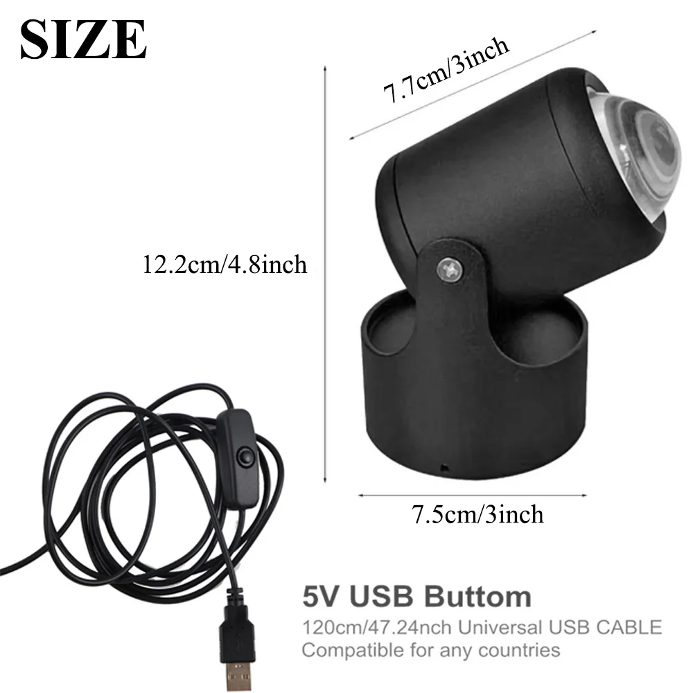 

USB Sunset Lamp Atmosphere Night Light Rainbow Sunset Light Sun Projection Bedroom Coffee Store Lighting Wall Decor Backlight