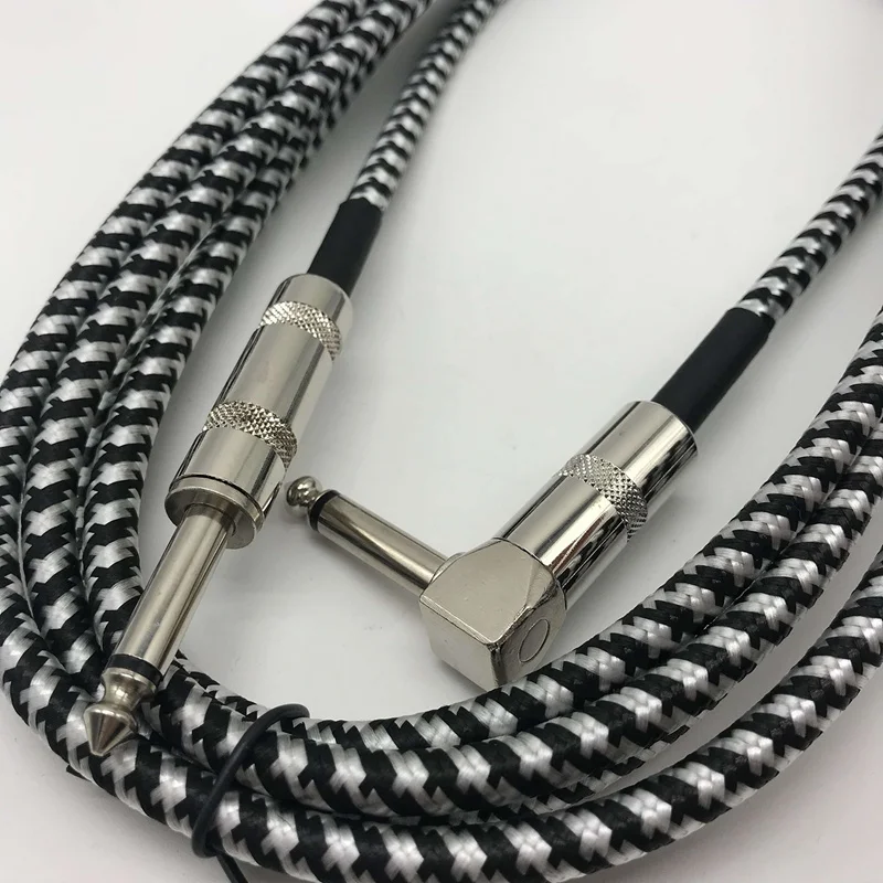 6 метров/20 футов электрическая гитара бас музыкальный инструмент шнур 1/4 дюйма