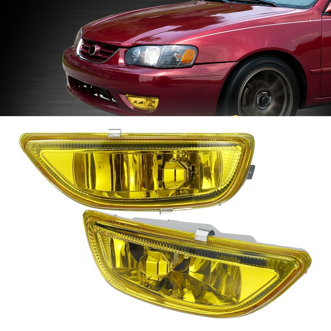 1 пара автомобильных желтых линз передний бампер противотумансветильник ры 81220