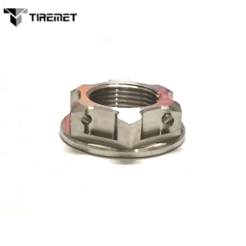 Титановые фланцевые гайки Tiremet M18 M20 M22 m24x1 5 мм для велосипеда мотоцикла автомобиля