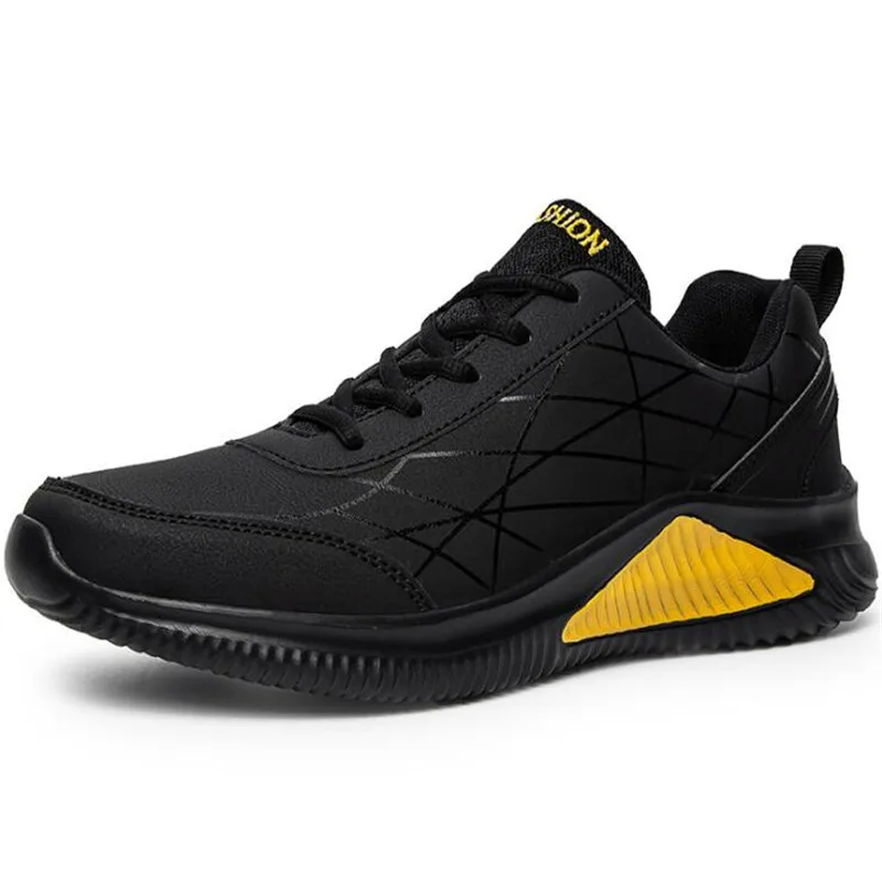 

Trend Running Shoes for Men Fashion Design PU Leather Men Sneakers Zapatillas Hombre Deportiva Sport Mens Athletic Shoes 39-45