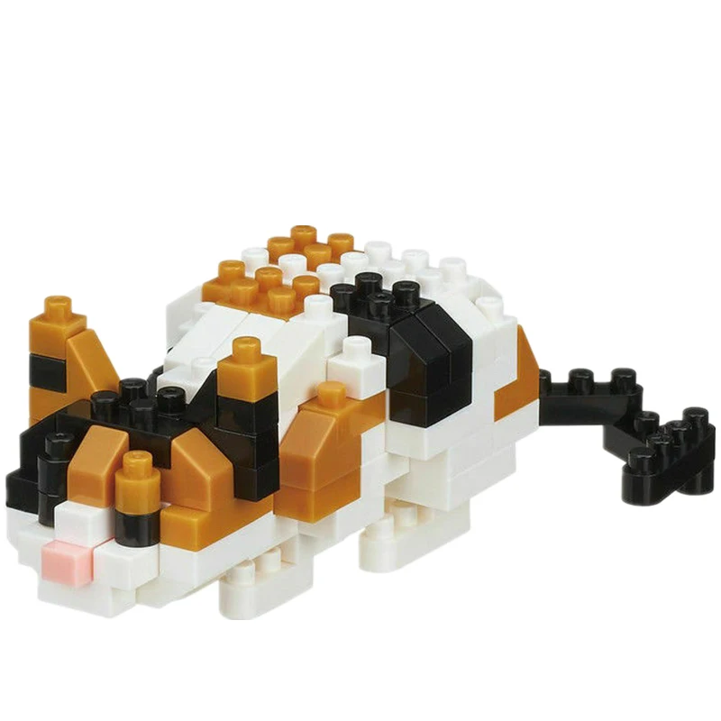 NBC 265 Nanoblock кошка порода пятнистый 140 шт. строительные блоки забавные креативные