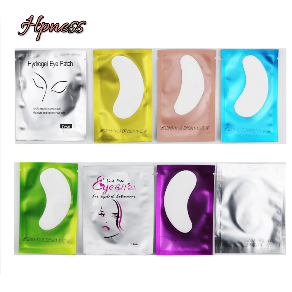 Патчи для наращивания ресниц безворсовые гелевые под глаза инструменты макияжа