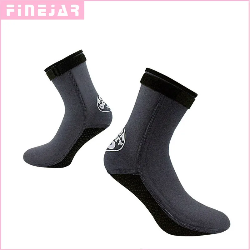 

Hisea 3mm neoprene Winter swimming surfing fishing diving sox soft anti scratch sox Shoes high upper warm Non-slip shoes