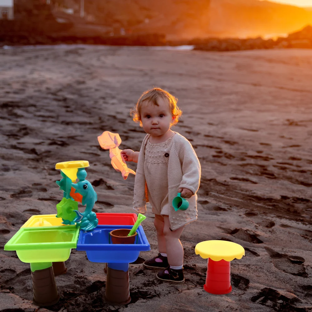 

1 Set Assembly Beach Table Plaything Kit Sand Plaything Kids Outdoor