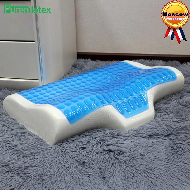 PurenLatex 55*45 силиконовый гелевый крем с эффектом памяти контурная Ортопедическая