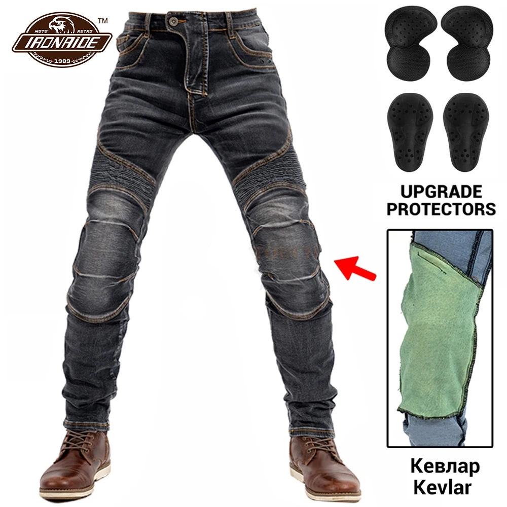 

Motorcycle Pants Jeans For Men Summer Casual Moto Motocross Pants Pantalon Moto Cargo Pants With CE Certification M-3XL SIZE