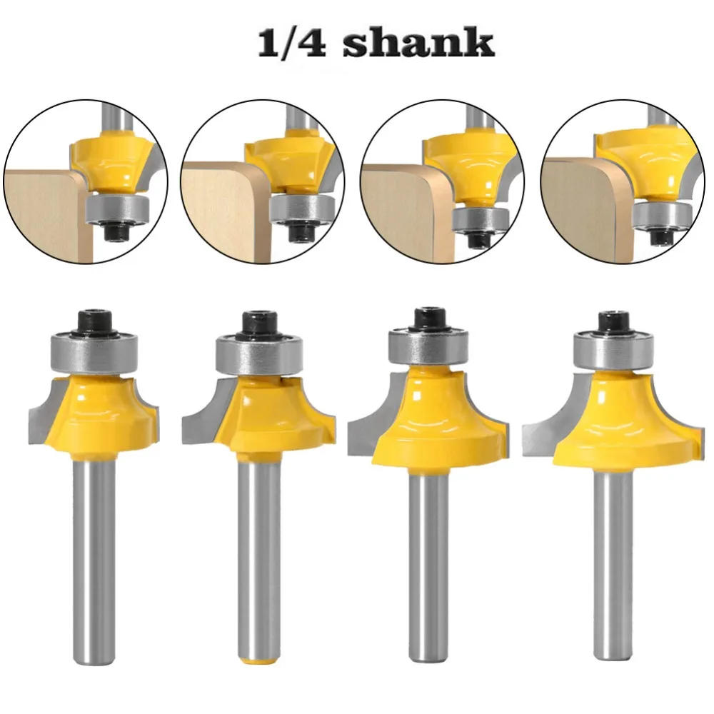 1/4 дюймов 6 мм хвостовик круглый над фреза для отделки кромки бит 35 Концевая 8