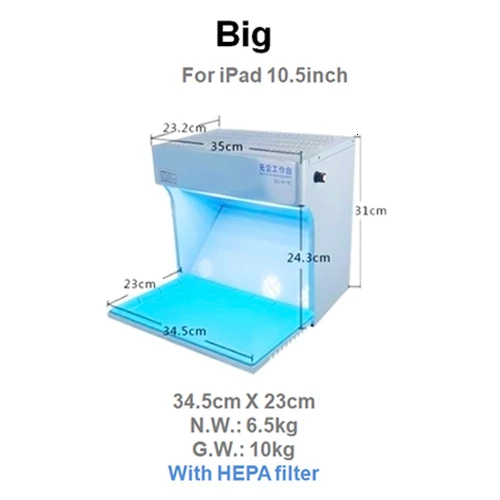 Powerless Miniature dust free clean room Cleaner for Mobile Phone LCD repair - Цвет: Big