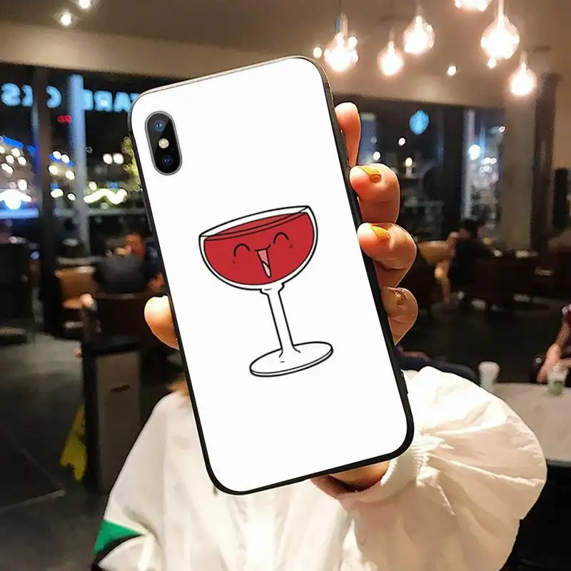 

Coffee Wine Cup high quality Phone Case for iPhone 11 12 pro XS MAX 8 7 6 6S Plus X 5S SE 2020 XR