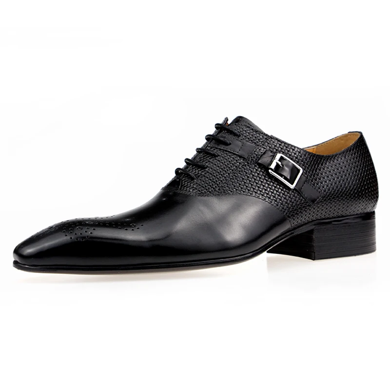 Мужские Формальные модные туфли из натуральной кожи Zapato Social свадебные модельные
