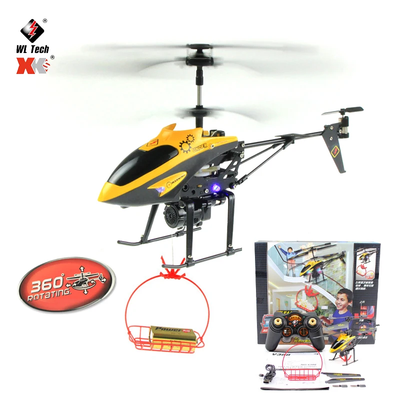 

Original Wltoys V388 RC Drone 2.4G 3.5CH Colorful Lights With Hanging Basket RC Quadcopter Helicopter Toys For Kids Gifts
