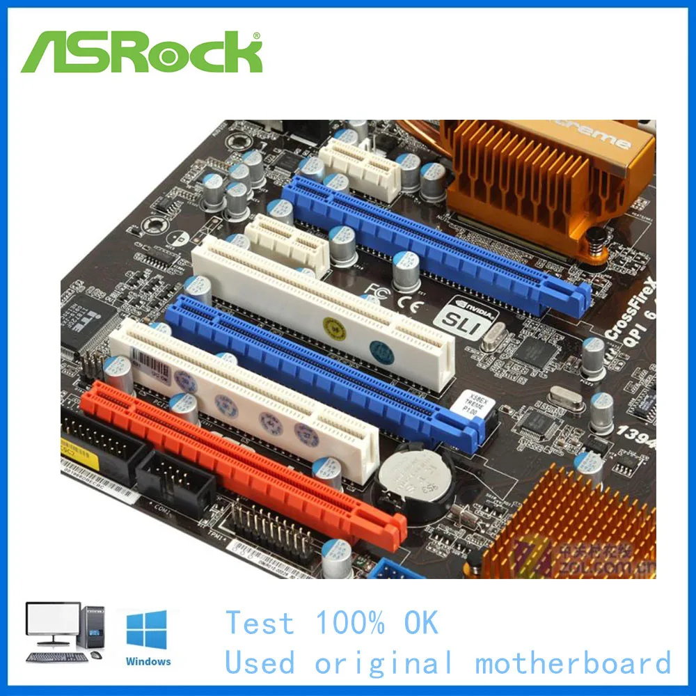 Материнская плата для ASRock X58 Extreme LGA 1366 Intel б/у десктопная материнская USB2.0 SATA II PCI-E X16