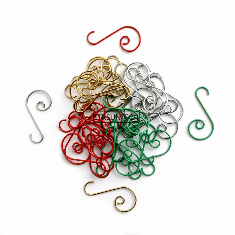 

100Set Decorative Hook Party Kids Gifts Home Decoration Hook Christmas Green Red Color Small Wall Hook