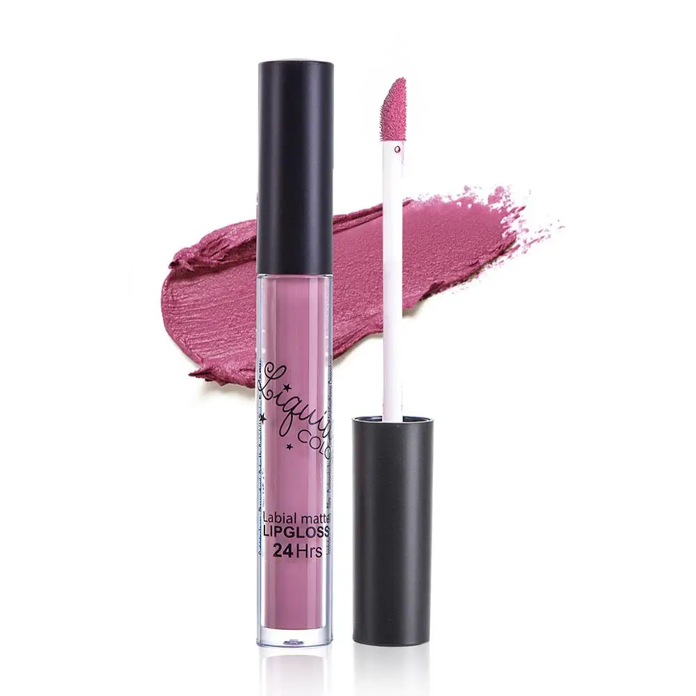 Матовая жидкая помада увлажняющее средство для макияжа водостойкая шелковистая