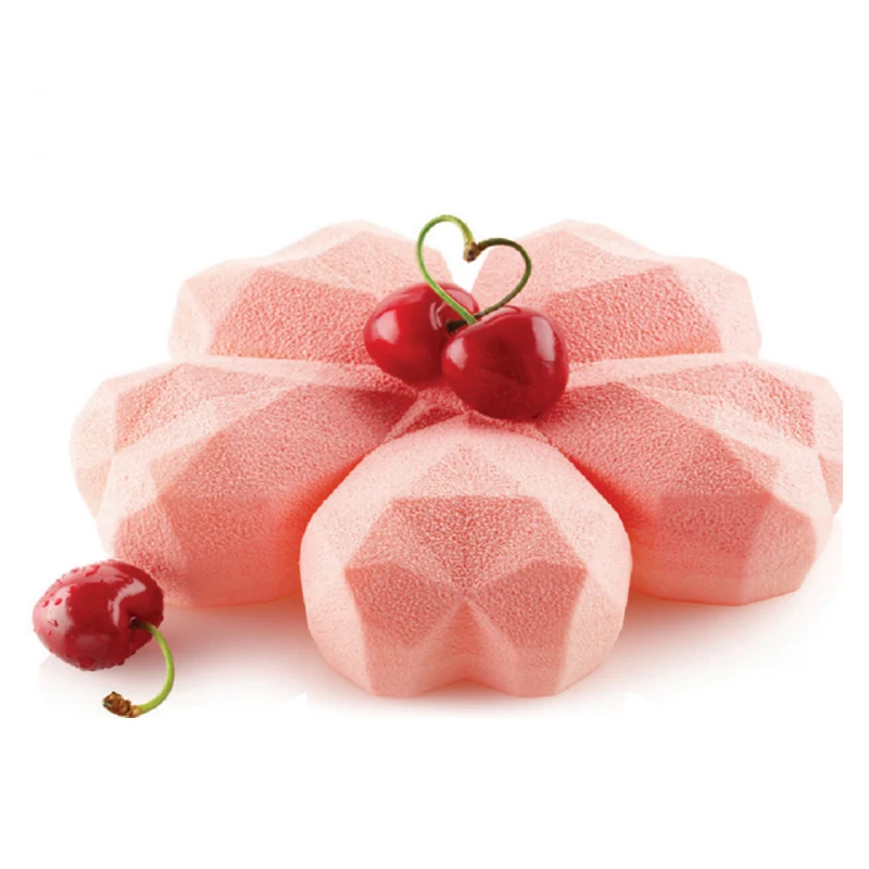 Силиконовая форма в форме сердца для торта мусса выпечки шоколада десерта