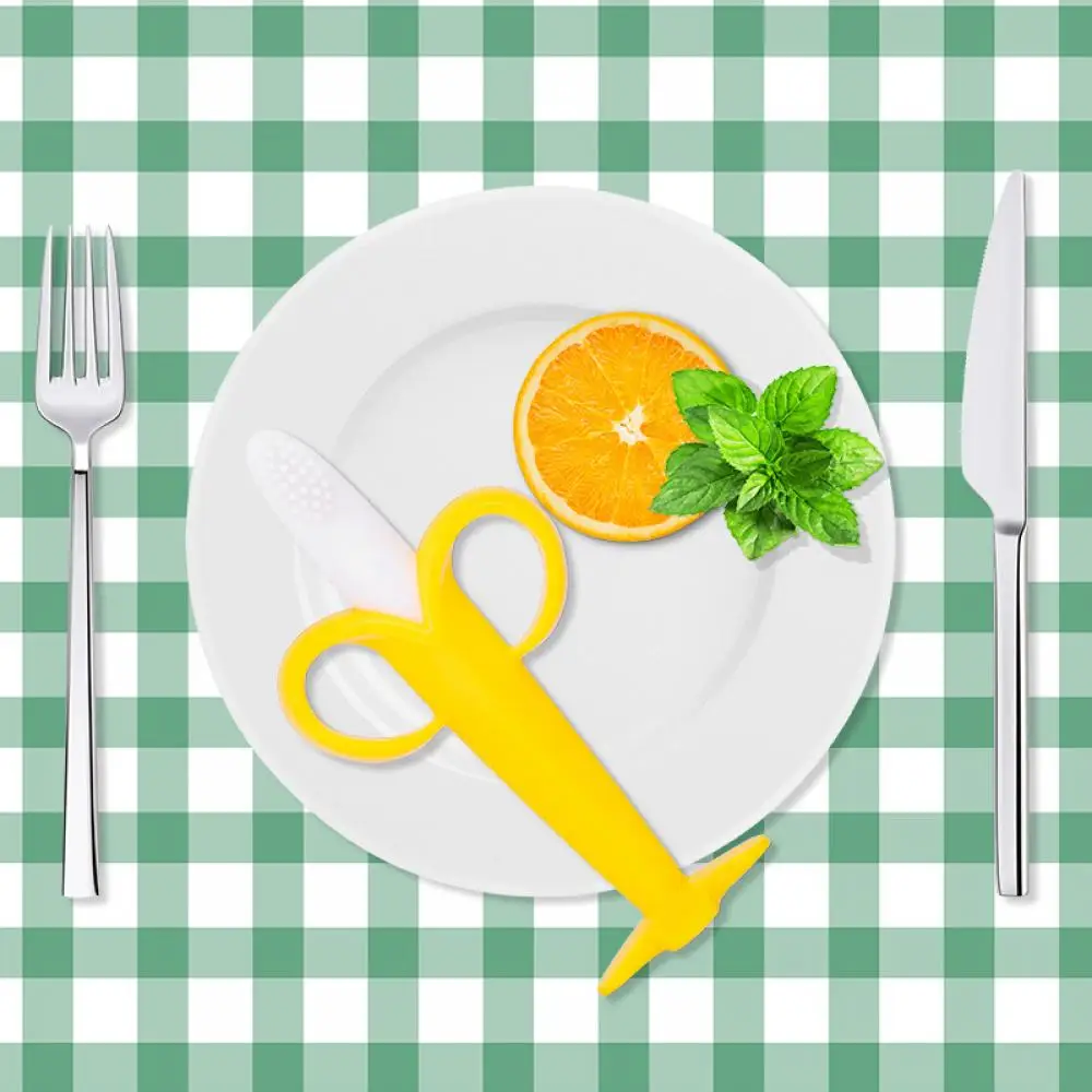 Детские молярная палочка начальной резинки типа &quotбанан&quot Зубная щётка для