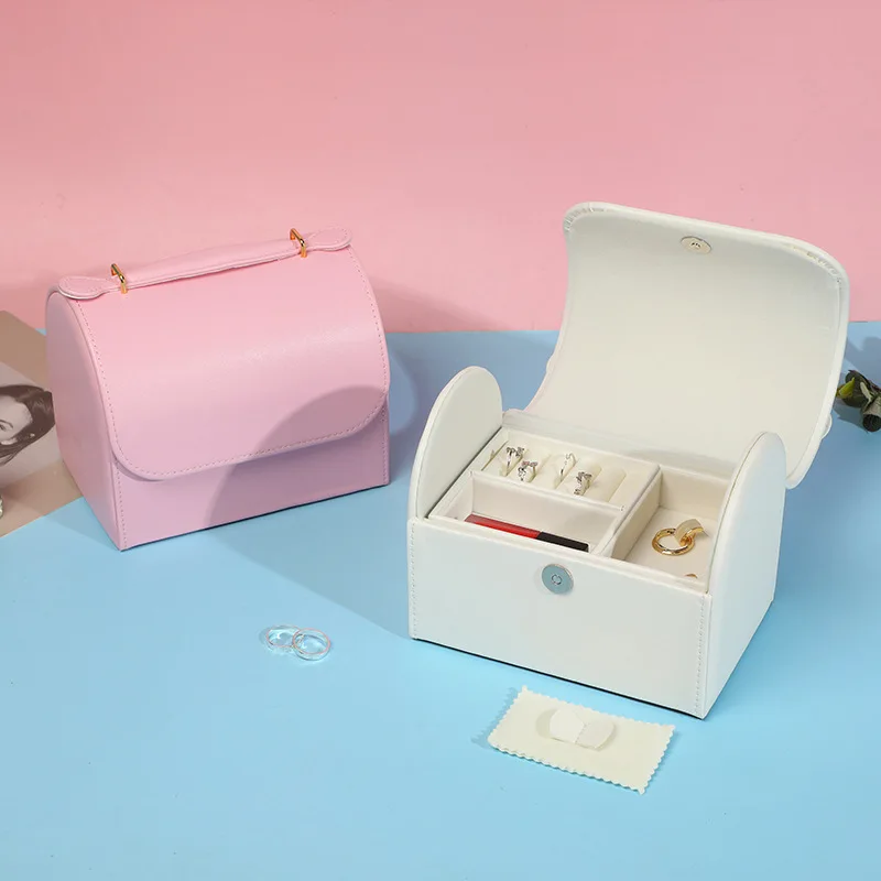 Простой ящик для хранения ювелирных изделий чехол сережек колец и ожерелий