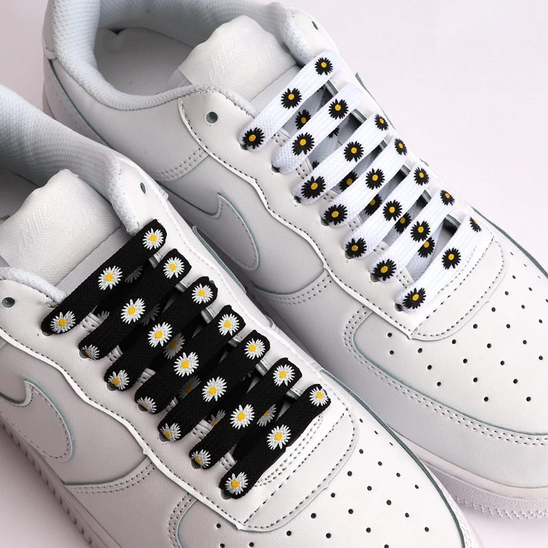 Высокие парусиновые кроссовки шнурки AF1 спортивные маленькие ромашки с