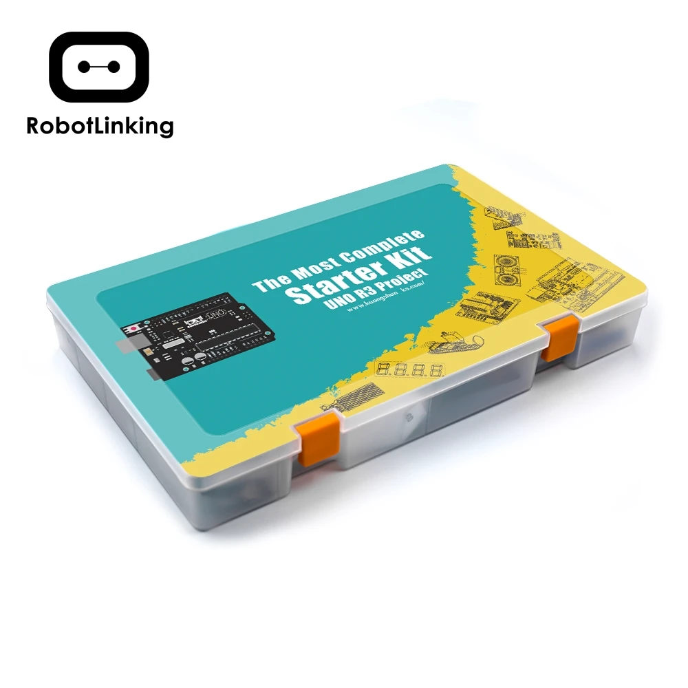 Robotlinking EL-KIT-003 UNO/мега проект супер стартер электронный DIY комплект с учебником для Arduino