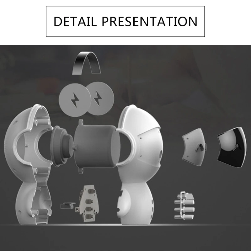 

Desk-top Bluetooth-compatible 5.0 Speaker Sound Bar USB Connect Home Theater WirelessDustproof Robot Appearance TF Card