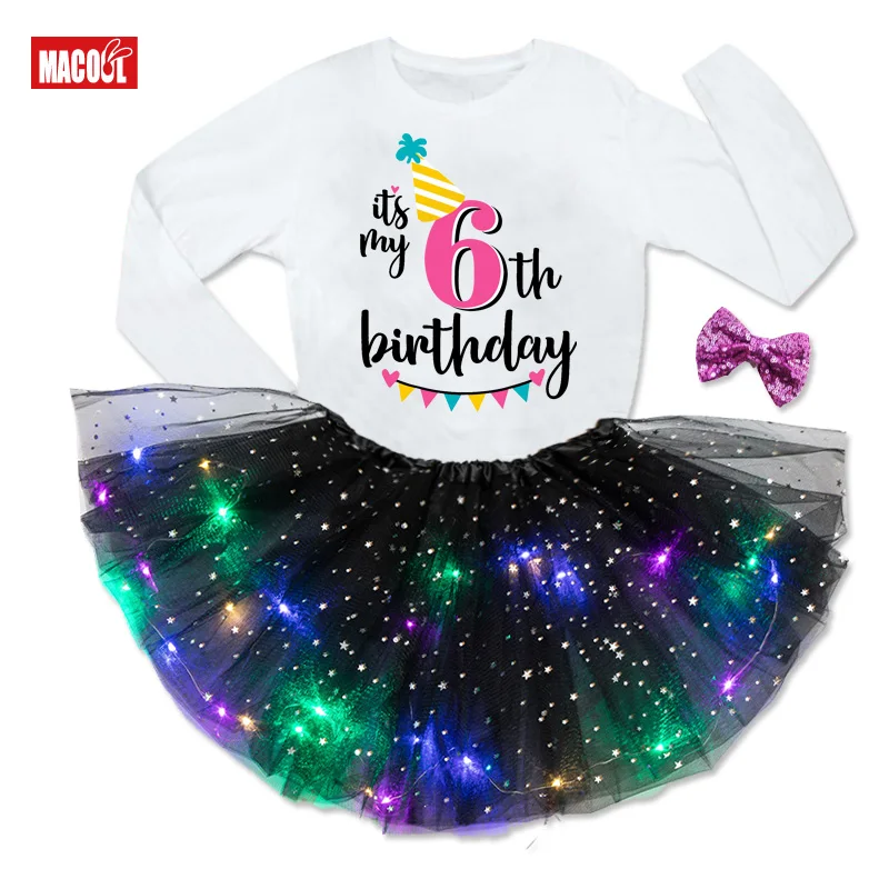 Милая яркая Одежда для девочек Летнее Детское карнавальное платье нарядное