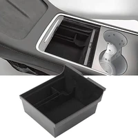 80 hot sales storage tray convenient high capacity abs car center console drawer for tesla model 3y 2021